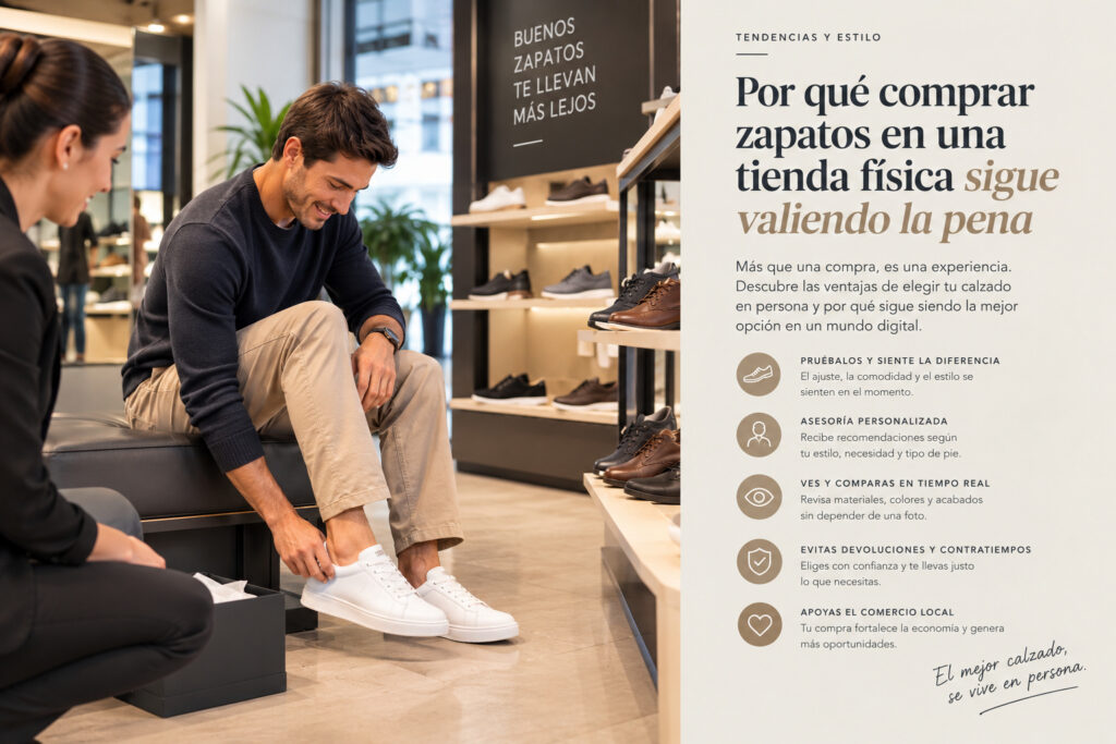 Por qué comprar zapatos en una tienda física